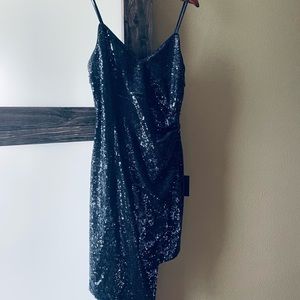 New With Tags Lulu’s Disco Nights Sequin Bodycon Mini Dress- size Medium